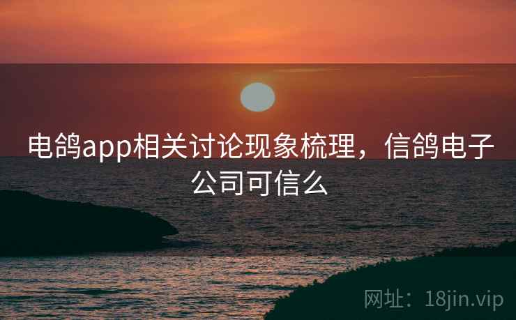 电鸽app相关讨论现象梳理，信鸽电子公司可信么